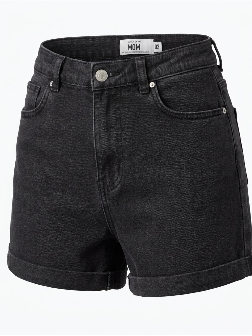 Refuge Black Mom Jean Shorts